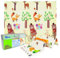 Humbi Spielmatte Baby Krabbelmatte Faltbarer XPE-Schaumstoff Doppelseitig Wasserdicht Größe 150x180x1cm Teppich Babymatte rutschfest Tragbar… (Giraffen/Tiere)