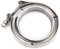 Morsetto a fascia, Fydun morsetto V-Band 3 pollici Turbo tubo di scarico Giunto in acciaio inox Morsetto a V 2 pezzi Kit flangia per tubi di scarico, tubo di scolo, tubo di discesa
