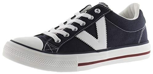 victoria Basket Unisex Tribu Lona & Logotipo En Contraste & Puntera De Goma 1065164 para Adulto Marino 43
