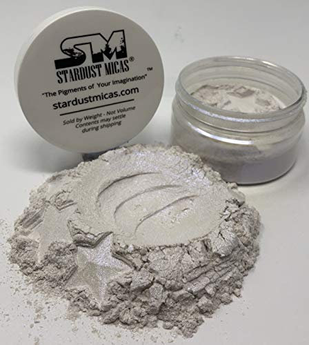 Stardust Micas Pearl Blue Pigmentpulver für Resin, Schimmernd, Color Shift, Blue Pearl Mica Powder, Pigment für Lipgloss, Ghost Pigmentpulver für Farbe, Resin-Gussfarbe (Pearl Blue, 36 g Jar)