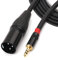 NANYI 3.5 mm TRS Stereo Plug to XLR Plug Interconnect Audio Microphone Cable Suitable for iPod Mobile Phone Active Speaker Stage DJ Studio Audio Console 10 Metres