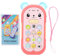 Zerodis Jouet de Téléphone de Simulation de Bébé, Effet de Lumière Sonore de Musique Multifonction pour Enfants Jouet de Téléphone Portable Jouets d'apprentissage Précoce pour Plus de 6 Mois(Rouge)