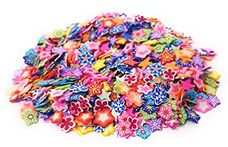 1000 Pieces Mini Accessories for Slime Crafts Nail Art and Face Decoration [Star]