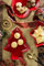 EMS UK LTD 3 Piece Christmas Large Red Serving Dishes