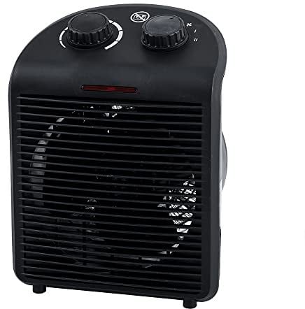 Heizlüfter HOTserie schwarz 2000 W mit Wärme und Kühlfunktion
