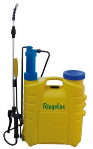 Pulverizador para Plantas Tipo sulfatadora de presión retenida. Capacidad 12 litros, Lanza de Aluminio TELESCÓPICA con Boquilla Regulable. Rociador de jardín o rociador para protección de Plantas.