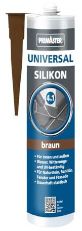 Primaster Universalsilikon 4 in 1 Braun 300ml Vergilbungsfrei Innen&Außen