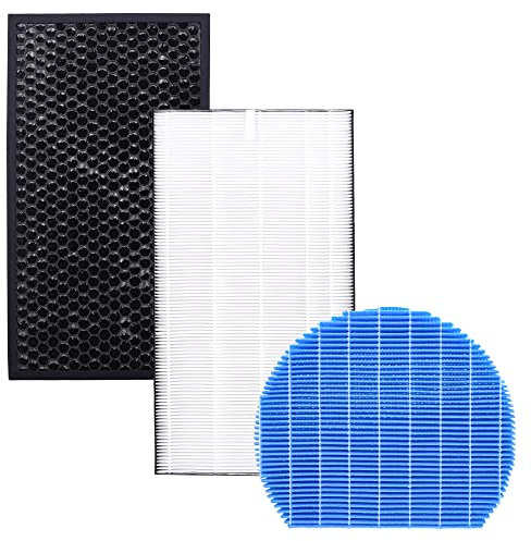 Sillar Filtersatz für Luftreiniger Set für Sharp, Ersatzfilterset Passend Für Sharp KC-D40EUW KC-D50EUW KC-D40EU– Hepa FZ-D40HFE+ Aktivkohle FZ-D40DFE + Befeuchtung FZ-A61MFR