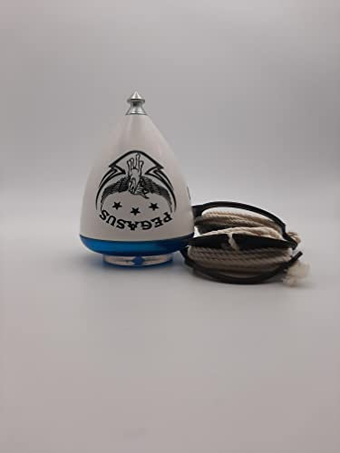 TROMPOS SPACE Gerardo Montero y Javi De María Pegasus Tapa Azul + Cuerda Regalo, Color Blanco, Mediano (PAZCUER)