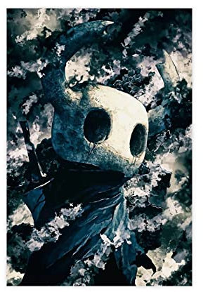 FISH DRAGATE Hollow Knight Gaming Poeter 3 Poster sur toile Décoration murale pour salon, chambre à coucher Style 30 x 45 cm