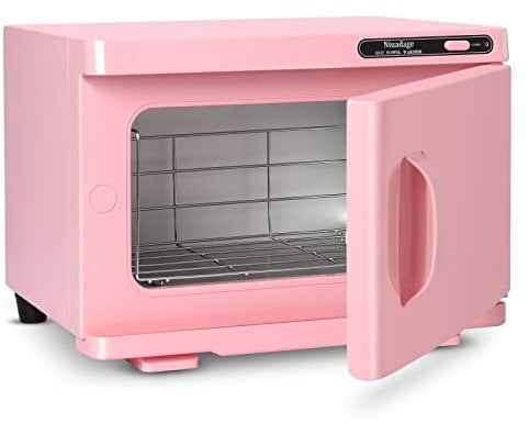 Niuadage Hot Towel Warmer Cabinet 8L, Facial & Spa Towel Warmer Auto Reheat, Perfect for Estheticians - Pink