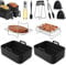 Air Fryer Accessories, 14 PCS Ninja Air Fryer Accessories Set for Ninjas AF300UK AF400UK- Ninja Air Fryer Silicone Liner, Air Fryer Rack, Oil Brush and Kitchen Tong, Oil Spray Bottle (Black)