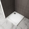 760x760mm Shower Enclosure Base Shower White Square Stone Tray Include Waste Trap