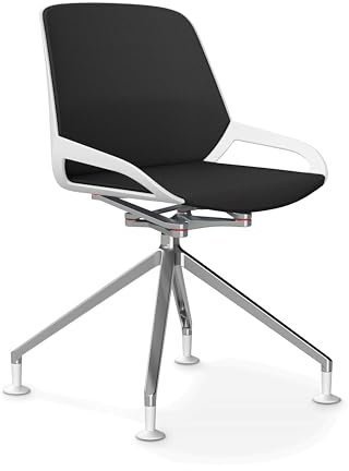 aeris Numo Comfort - Ergonomischer Konferenzstuhl mit Fußkreuz - moderner Designstuhl mit patentierter Technik - rückenschonender Bürostuhl - Sitzhöhe 48 cm