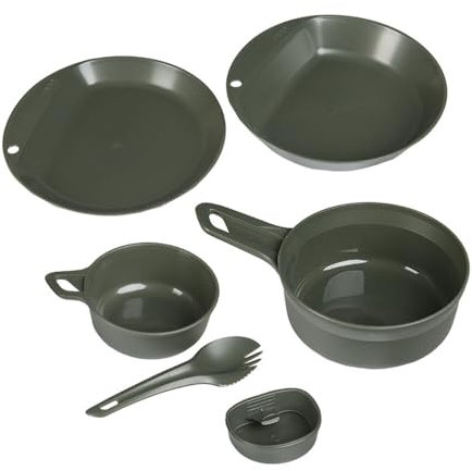 Copytec Camping ESS-Geschirr Oliv Explorer WILDO Set Bushcraft Festival Becher #43348