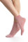 Lot de 3 paires de chaussettes pour femme en lurex - Couleurs assorties - Chaussettes courtes pour femme blliranti - Fils pailletés, Rose corail, Taille unique