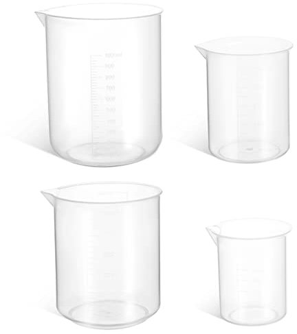 PHENOFICE 4 Pz misurino misuratore liquidi cups misurini Coppa di misurazione measuring cup tazze di miscelazione della vernice piccoli misurini brocche di misurazione misurini di plastica