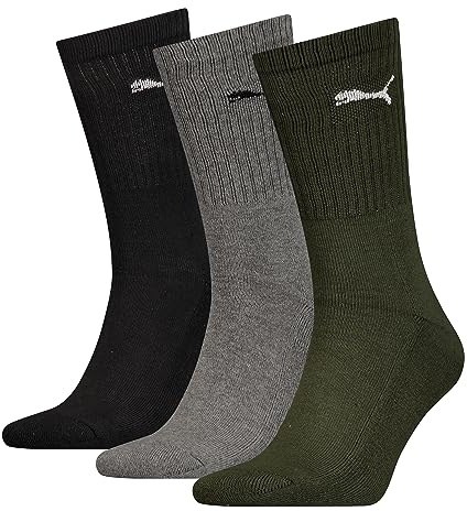 PUMA 6 Paar Unisex Crew Socks Socken Sportsocken Frotteesohle