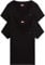 Tommy Jeans Camisetas de Manga Corta Pack de 2 Mujer con Cuello de Pico, Negro (Black/Black), L