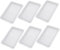 ANDRESLAD 6pièces Soucoupe Rectangulaire pour Pots De Fleurs Plateau De Drainage Réutilisable pour Plantes Et Bonsai Protection De Sol Bureau Accessoire Pratique pour Jardinage