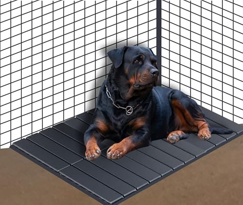 MrHN 6 Pack Hundehütte Bodenbelag - Zwinger Deck, Hundehütte Bodenbelag Outdoor, Zwinger Deck Bodenbelag für Hunde draußen, Statt Hundebox Tablett 42 x 28 Zwinger
