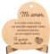 CUBIBOO ART Corazón de Madera con Soporte Regalos Originales para Parejas - Regalos para Parejas - Regalos para Novio - Regalos para Novia