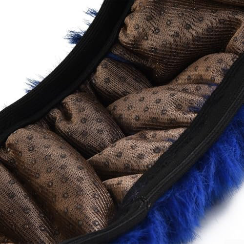 Wärme und Stil Plüsch Auto Lenkradbezüge in einer 3-teiligen Kollektion (blau)