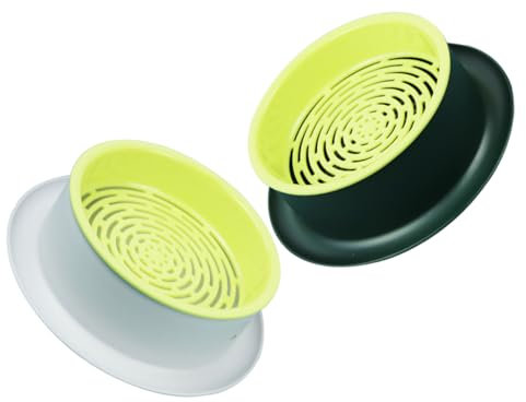 ROMISBABA 2stücke Katzengras Pflanzgefäß Hydrokultur Erdlos Pflanzkasten Katzengrasbecher Katzenminze Pflanzer Wasserschale Belüftung Einfach Bepflanzen