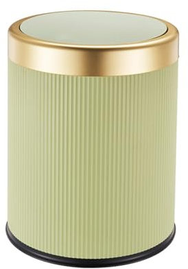 LfrXtra Lata Basura Prensa Contenedor Basura Redonda con Sólida Y Fácil Limpiar para Contenido Basura Uso En Interiores