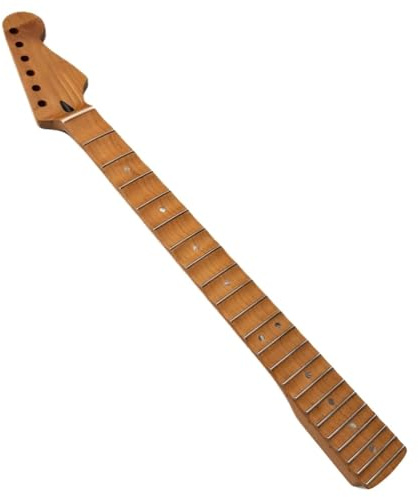 Musikliebhaber Gitarrenhals Hals Für E Gitarre Aus Geröstetem Ahorn 22 Bünde 14 Radius Mattes Finish(Type1)
