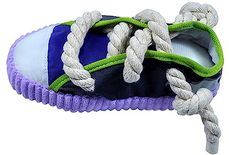 Xuancai Kauspielzeug für Hunde, Schuh für aggressives Kauen, Haustier-Plüsch-Schuh-Spielzeug, Welpen, weiches Beißseil, schönes quietschendes Haustierzubehör, für den Innenbereich, Unterhaltung