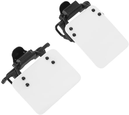 Gogogmee Lot de 2 Cache-œil Occultants pour Lunettes de Tir à L’Arc Patch de Tir Blanc Standard Vertical et Horizontal Patch D’aveuglement Léger et Résistant Clip pour Sportif