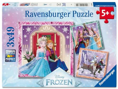 Kinderpuzzle 3x49 Teile - Disney Die Eiskönigin - Disney Frozen