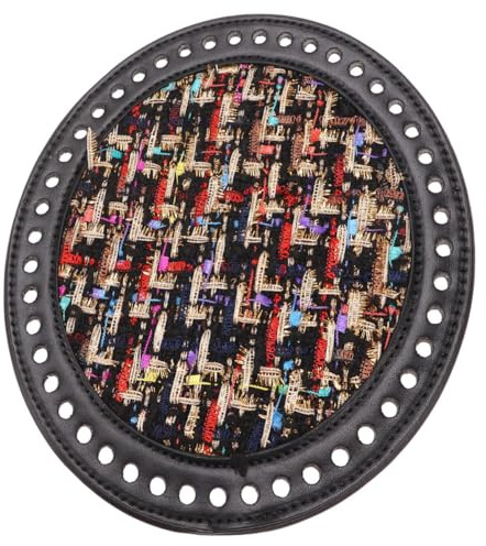 Zerodeko Runder Taschenherstellung und 18cm Taschenboden Selbstgemacht aus für Kunstleder mit Sicherem Schutz Zartem Design für Handgefertigte Strickbeutel und Lederbeutel