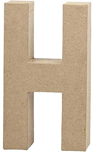 Creativ Pappmaché-Zahl, 20 cm, 1 Stück, beige, 1