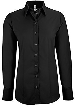 GREIFF Corporate Bluse Damen Basic Regular-Fit Schwarz 34