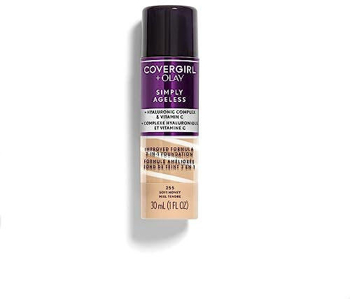 COVERGIRL - Simply Ageless 3-in-1 Liquid Foundation Soft Honey - 1 fl. oz. (30 ml)