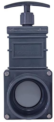 AquaForte X-Clear Günstiger Zugschieber, Ø 63 mm, ideal für niedrigen Druck, Grau