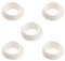 hellum 981100 Ersatz Dichtungsring PVC/für E10 Kerzen/weiß/für Riffelkerzen Außenketten / 5 Stück