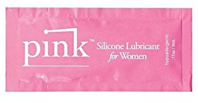 Pink Gleitgel auf Silikonbasis, 5 ml, 3 Stück