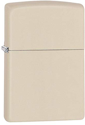 Zippo Unisex's Adult Regular Windproof Pocket Lighter-Cream Matte