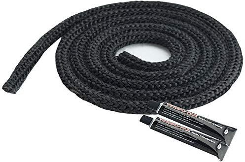 Dichtschnur Dichtkordel anthrazit für Kaminöfen 12mm 3,0 Meter + 2x Kleber anthrazit