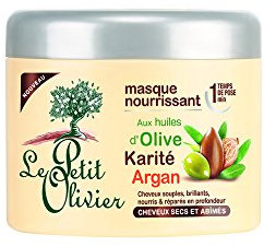 Le Petit Olivier Haarkur für trockenes und geschädigtes Haar mit Olive, Shea und Argan 330 ml