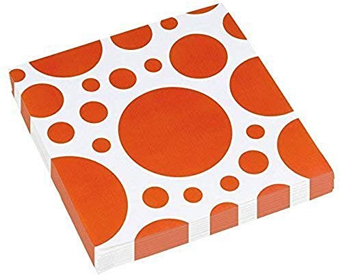 Amscan Papierservietten 33 cm Dots, orange