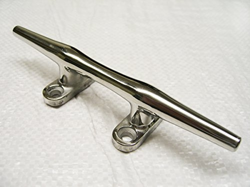 Stainless Steel Hollow Base Open Cleat 200MM (Marine Boat Deck Rope Tie Down 8 Inch)