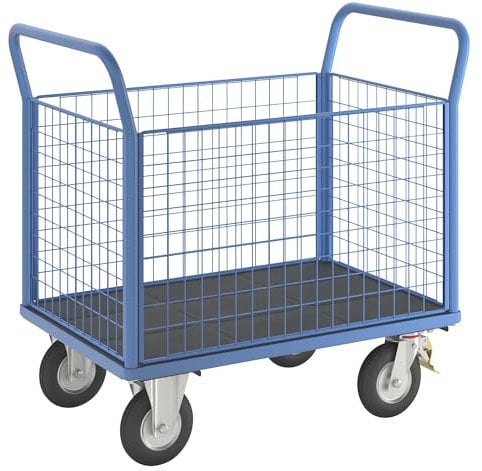 eurokraft pro | Plattformwagen mit Gitterwänden