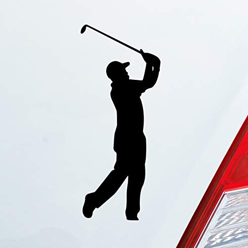 Hellweg Druckerei Auto Aufkleber Golfer Golf Minigolf Sport WGC PGA Sticker Heckscheibenaufkleber