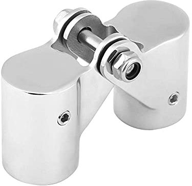 KIMISS Raccordi per tubi per tubi per rotaie per barche girevoli pieghevoli in acciaio inox per yacht(25mm)