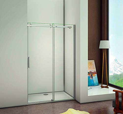 8mm NANO Glas 160x195cm Duschtür Nischentür Duschabtrennung Duschwand Schiebetür