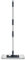 Mery | Mopa Microfibra Premium | Palo Telescópico Aluminio Máximo 140 cm | Rosca Universal | Lavable | Ecológico | Gris y Negro | Medidas Mopa: 45x15 cm